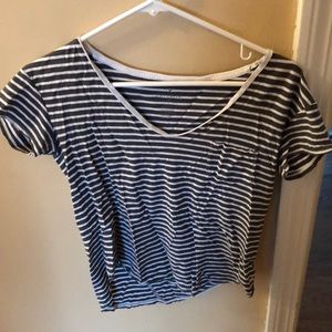 size small american eagle striped top